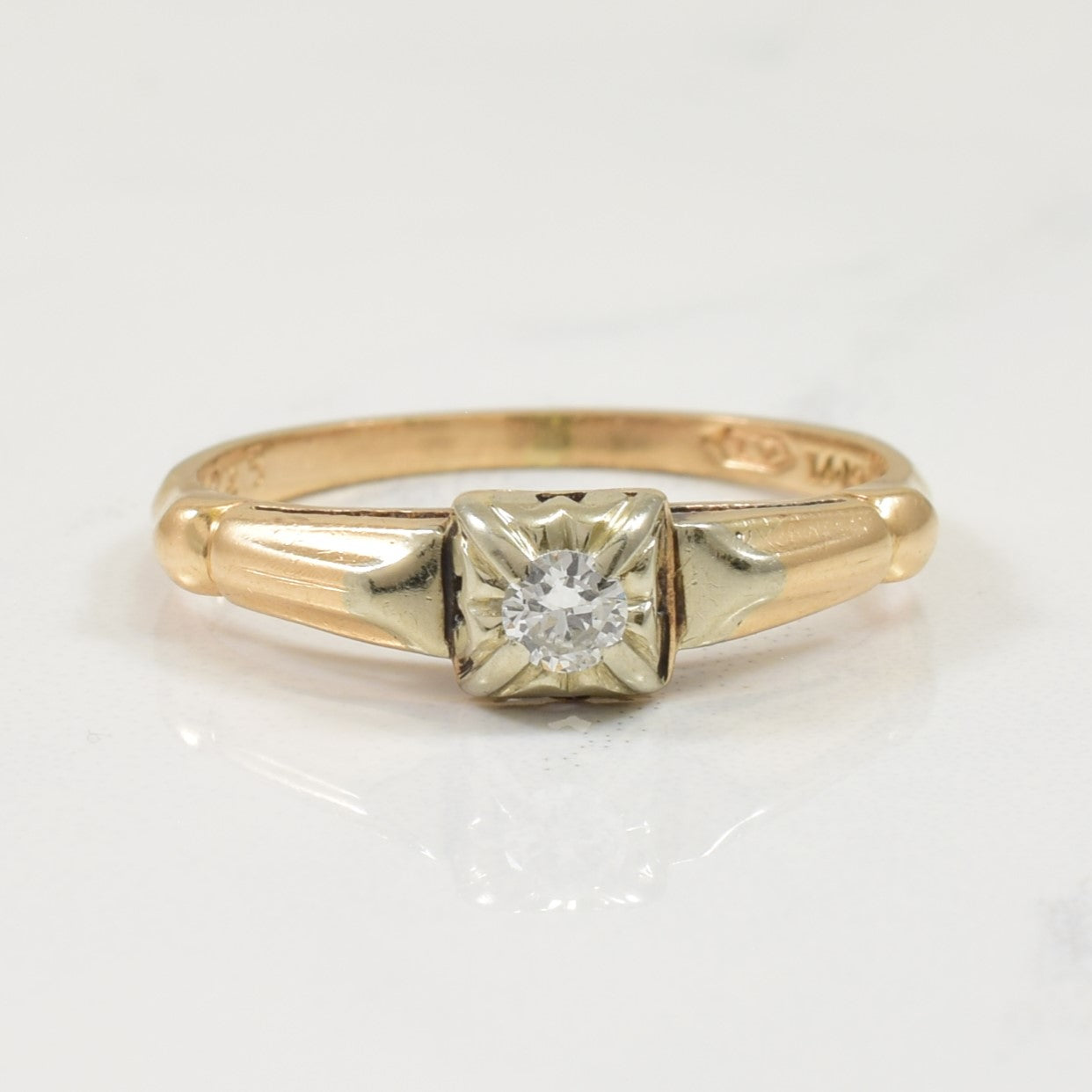 Illusion Set Diamond Ring | 0.08ct | SZ 5.5 |