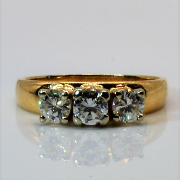 'Birks' Three Stone Diamond Ring | 0.75ctw | SZ 6.75 |