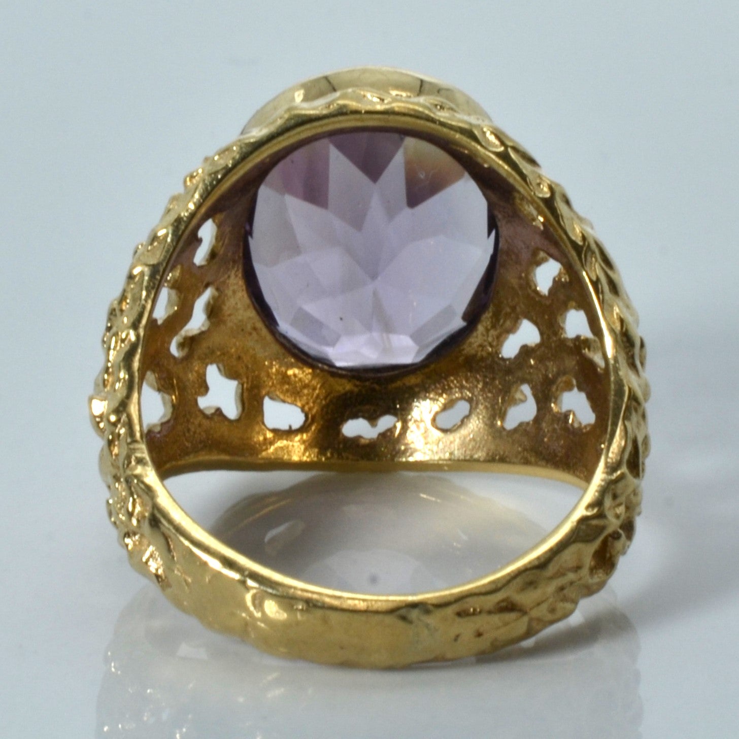 Bezel Set Amethyst Dome Ring | 7.15ct | SZ 7.25 |