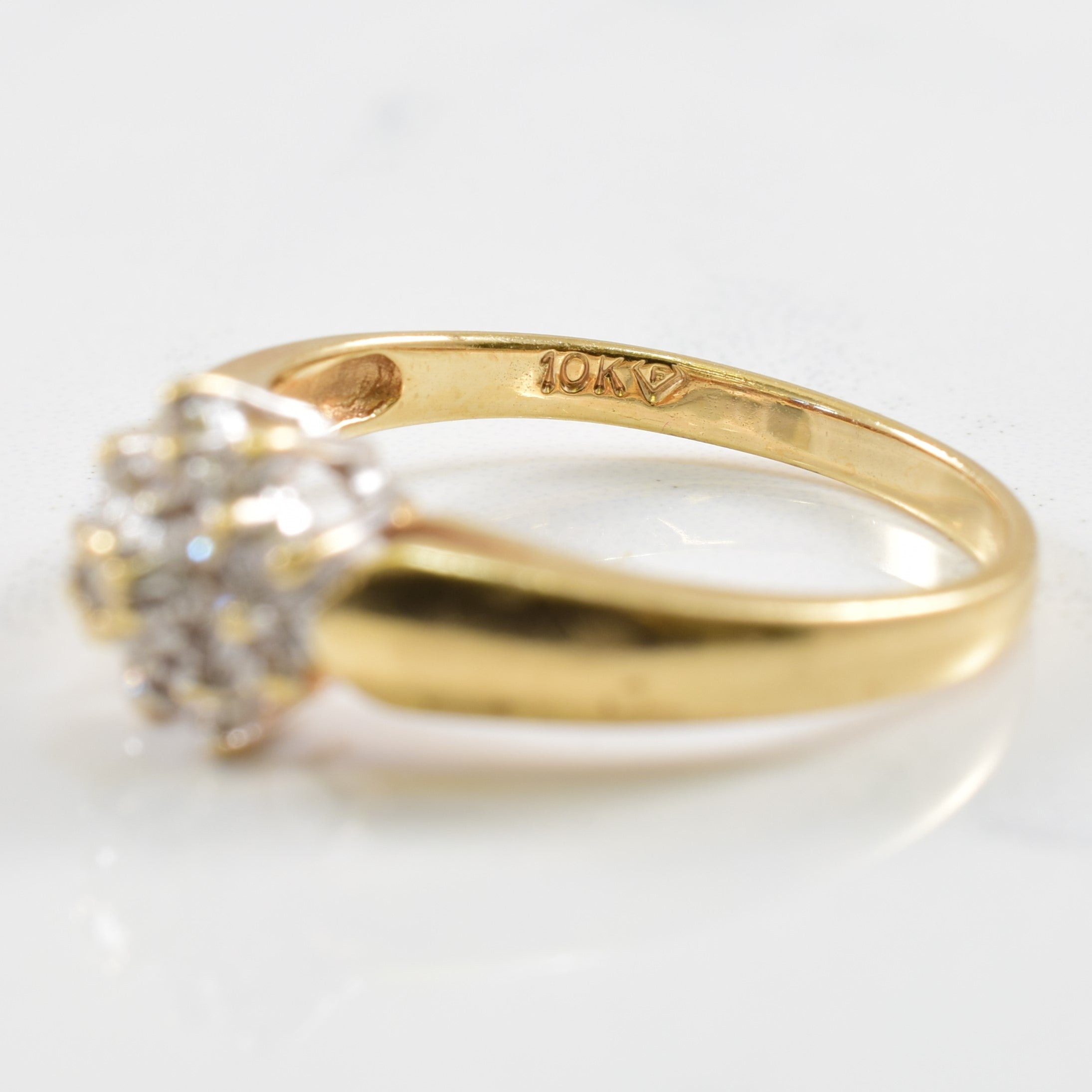 Cluster Star Burst Diamond Ring | 0.17ctw | SZ 6 |