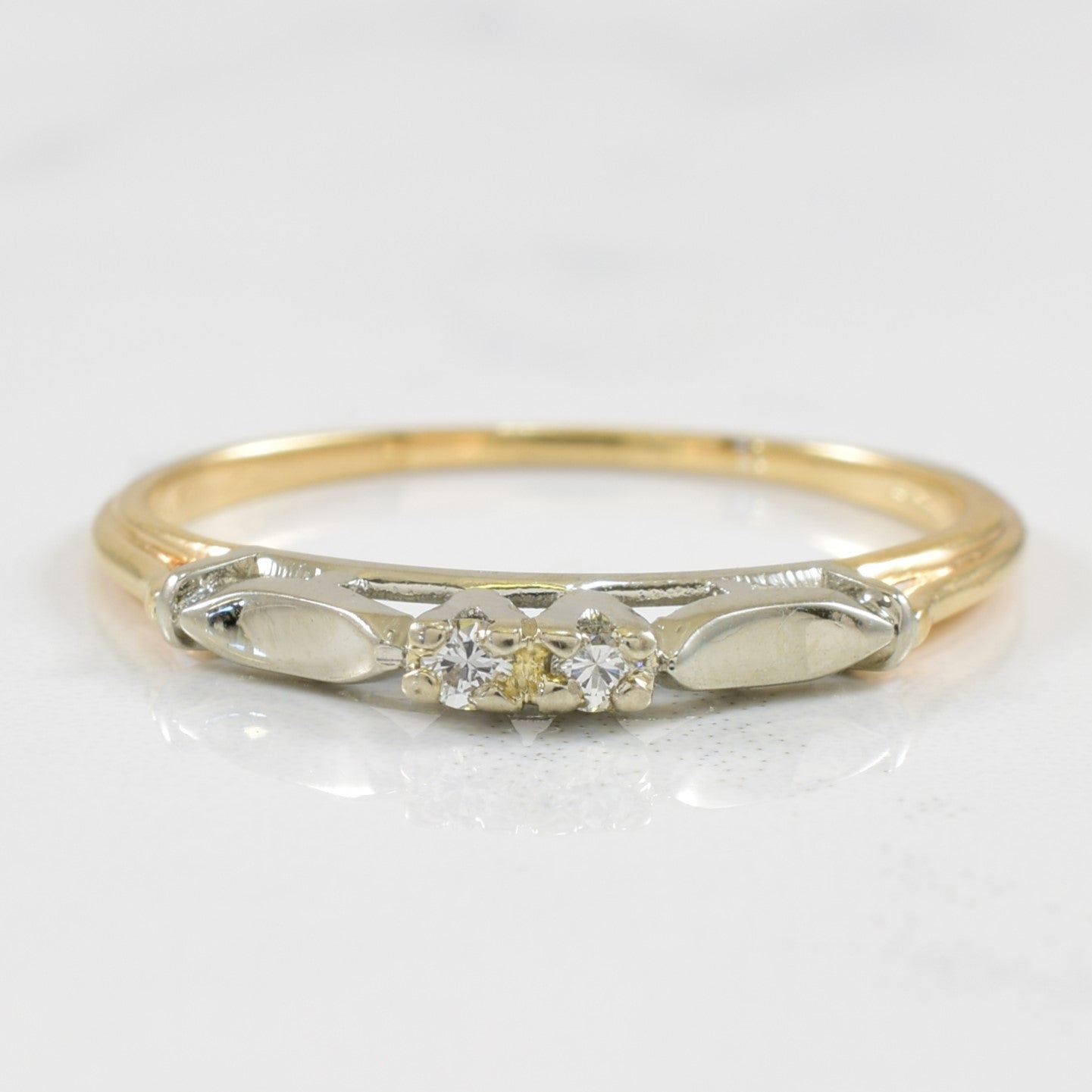 Diamond Cathedral Ring | 0.04ctw | SZ 7 |