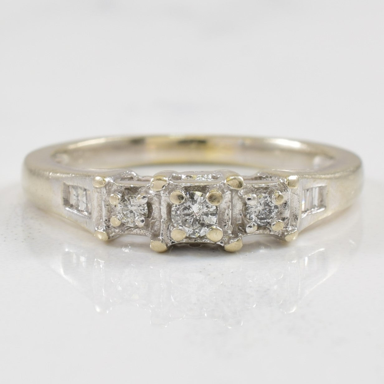 Channel Set Diamond Ring | 0.10ctw | SZ 4 |