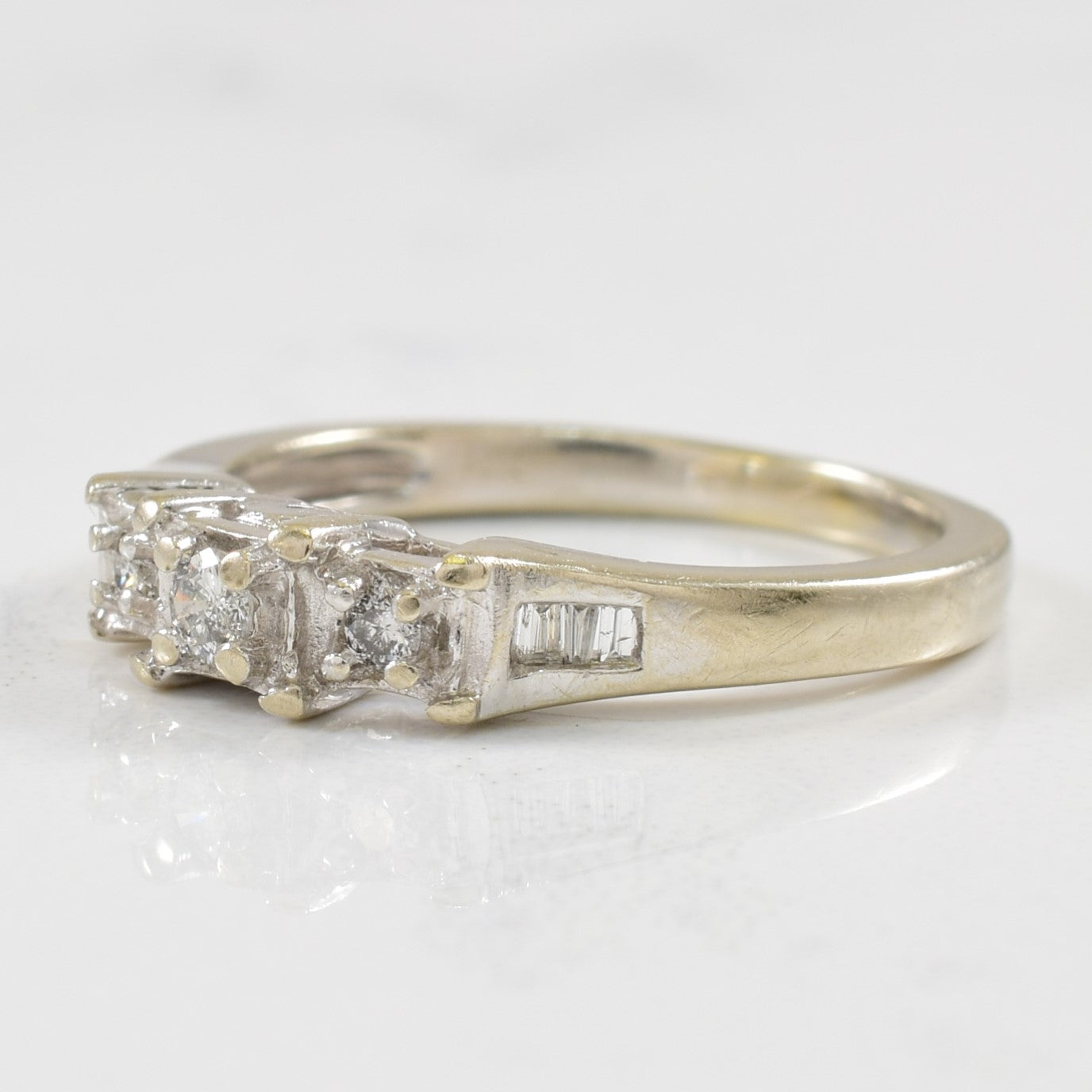 Channel Set Diamond Ring | 0.10ctw | SZ 4 |