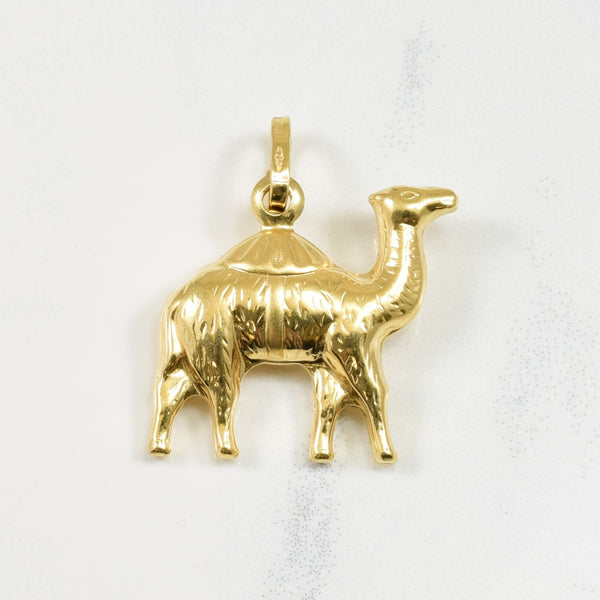 18k Yellow Gold Camel Charm