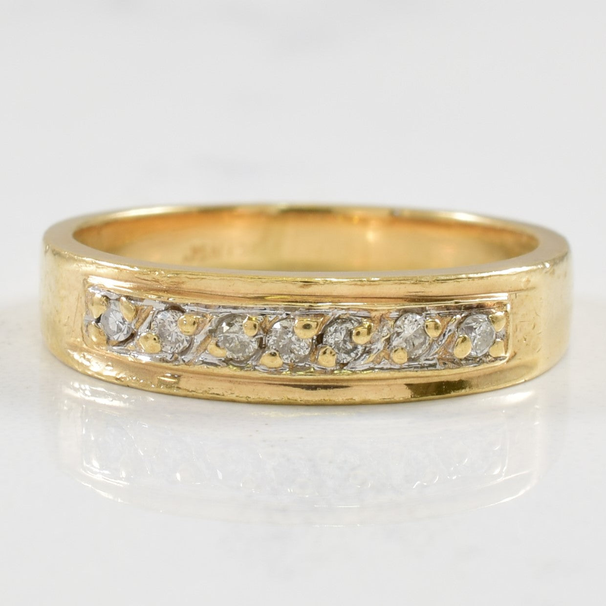 Illusion Set Diamond Band | 0.07ctw | SZ 4.5 |