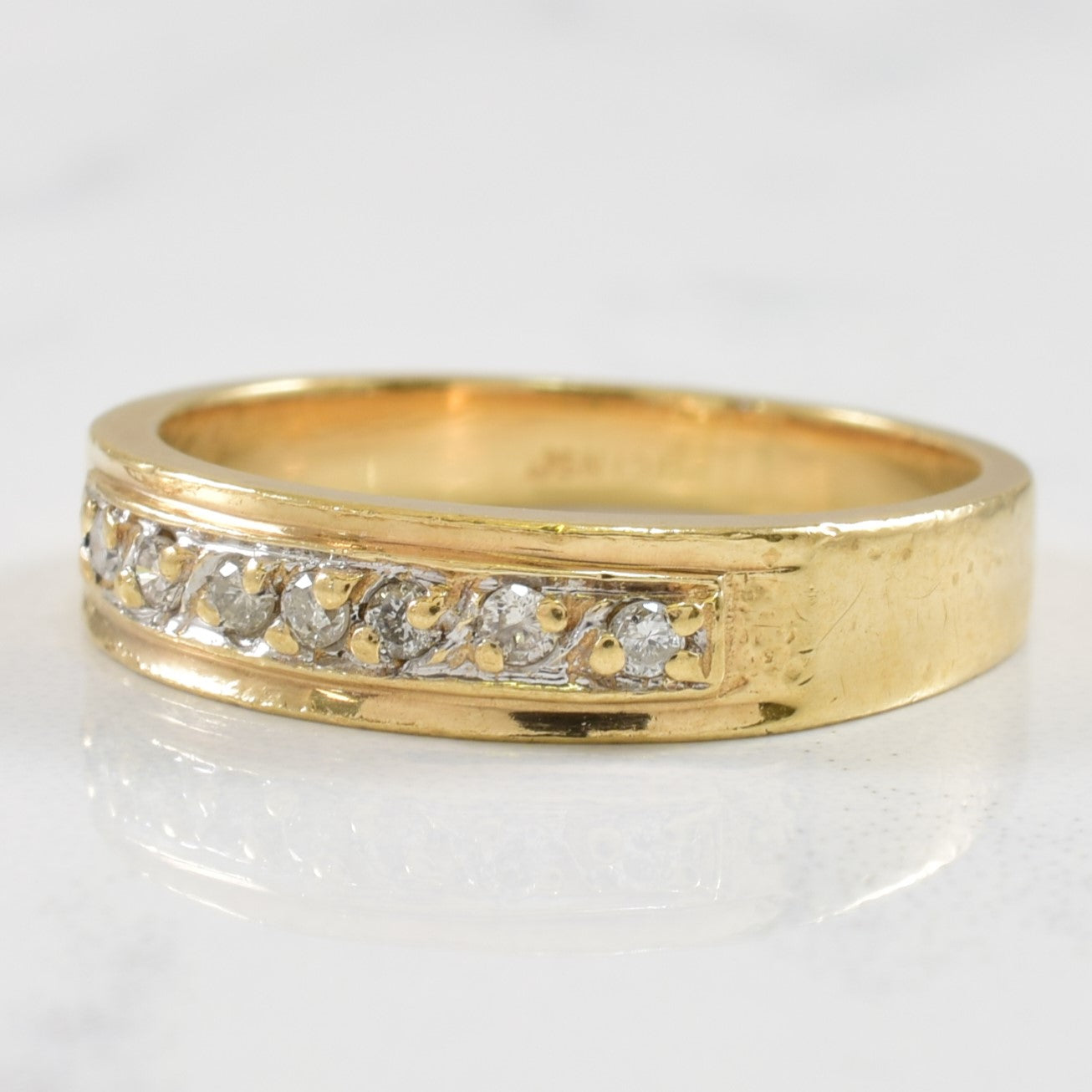 Illusion Set Diamond Band | 0.07ctw | SZ 4.5 |