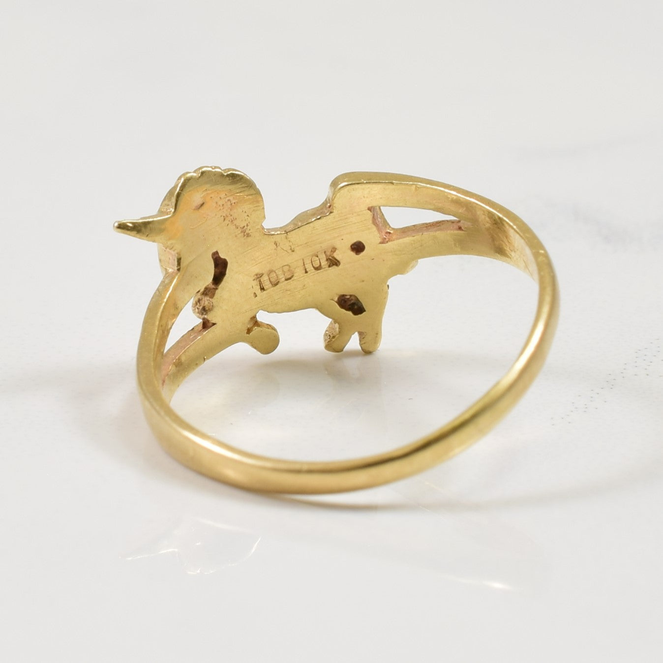 10k Yellow Gold Unicorn Ring | SZ 5 |