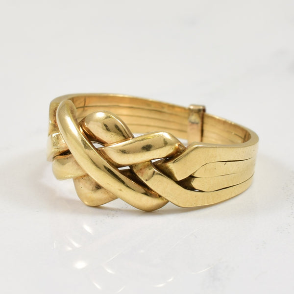 14k Yellow Gold Assembled Puzzle Ring | SZ 7.75 |