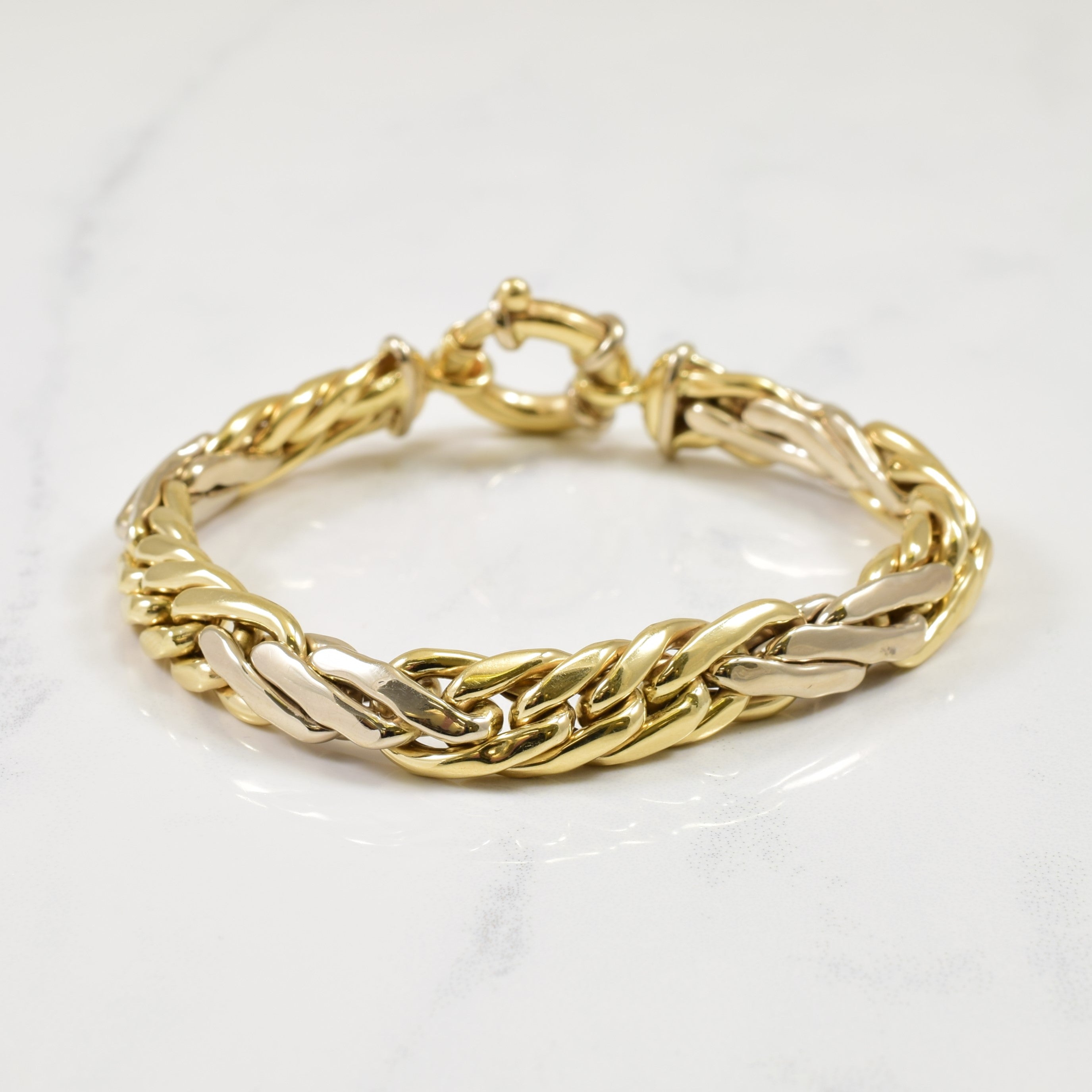 14k Two Tone Bracelet | 7" |