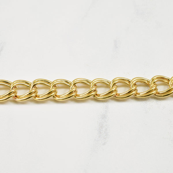 9k Yellow Gold Chain Bracelet | 7