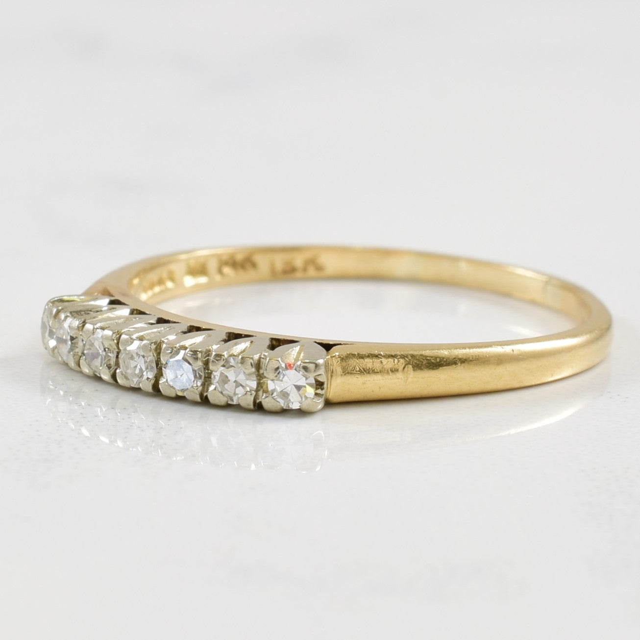 High Prong Set Diamond Ring | 0.14ctw | SZ 8.25 |