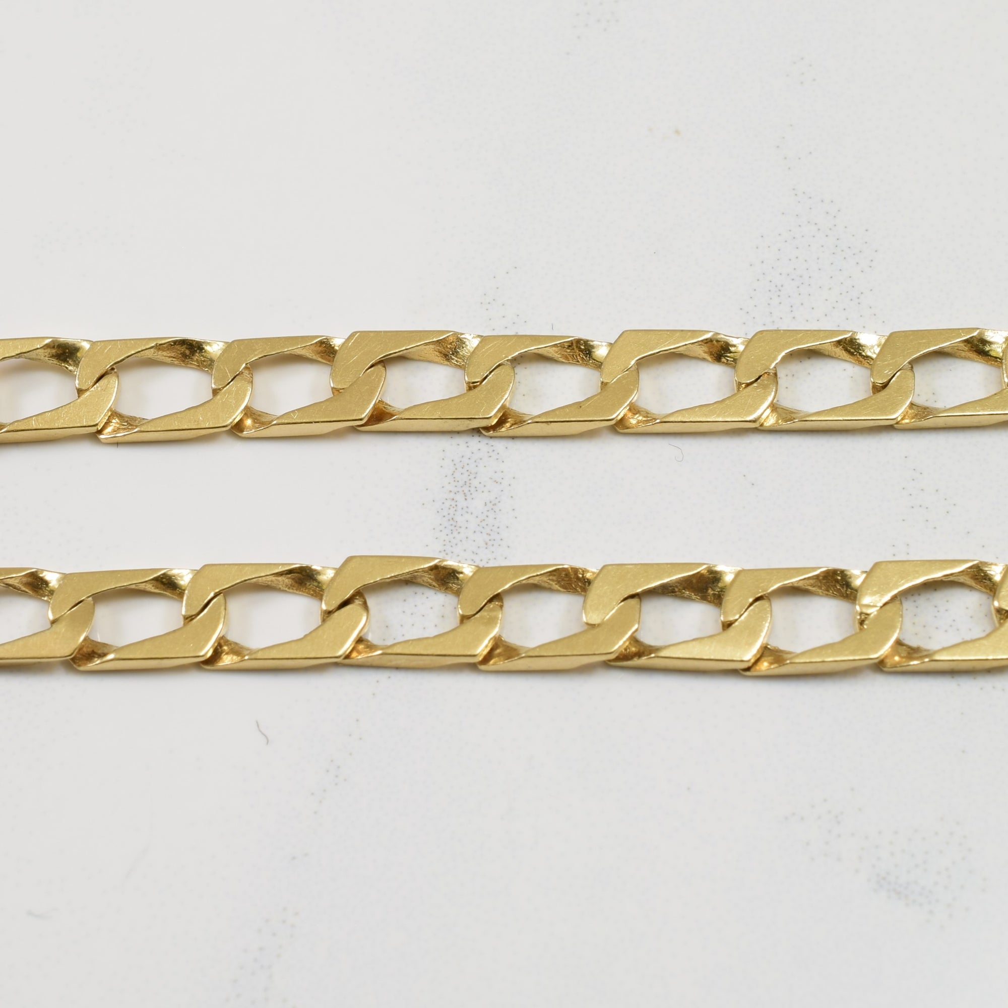 10k Yellow Gold Safety Clasp Bracelet 8" 100 Ways