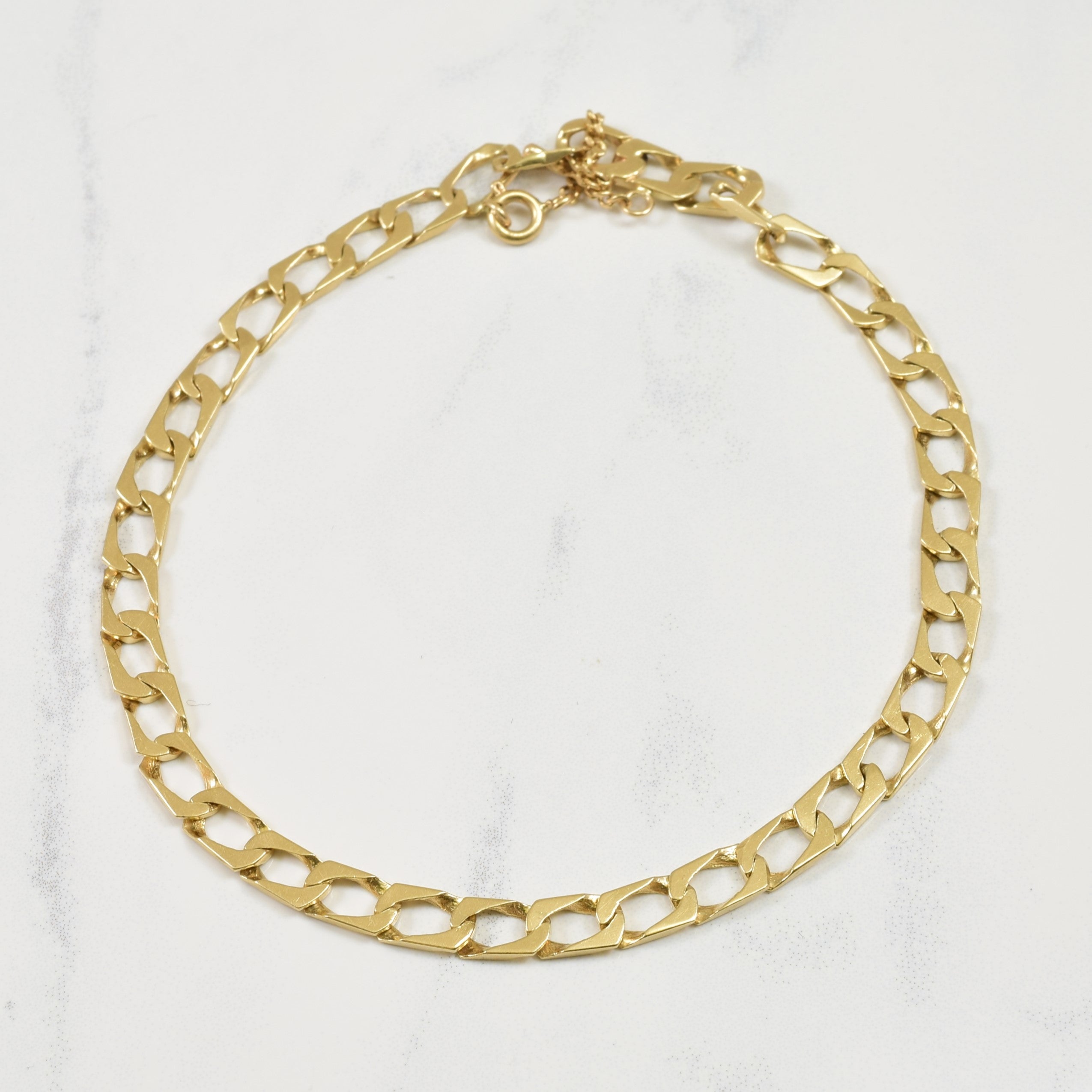 10k Yellow Gold Safety Clasp Bracelet | 8" |