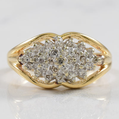 Cluster Diamond Split Shank Ring | 0.14ctw | SZ 5 |