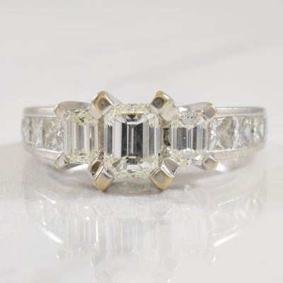 Princess Cut Diamond Engagement Ring | 2.04ctw | SZ 6.5 |