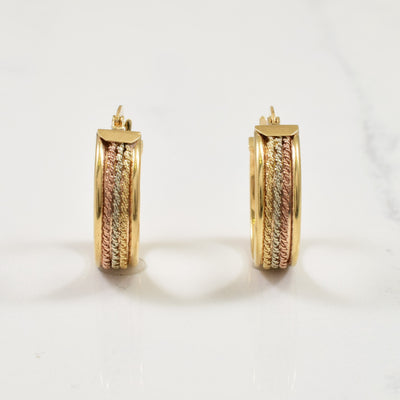 14k Yellow Gold Hoop Earrings