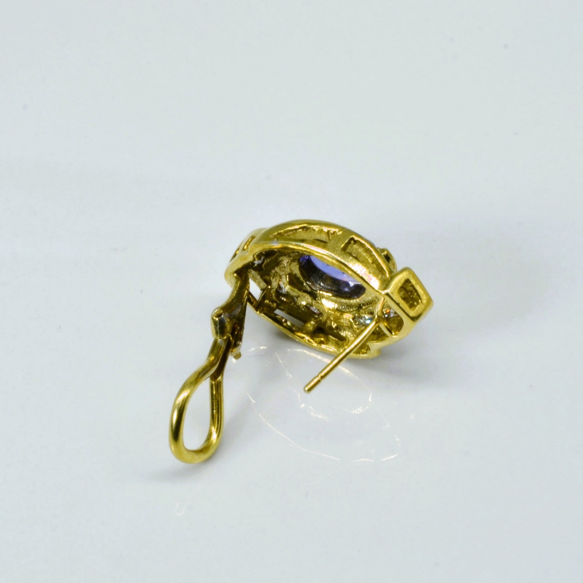 Tanzanite & Diamond Gold Earrings | 2.00ctw | 0.60ctw |