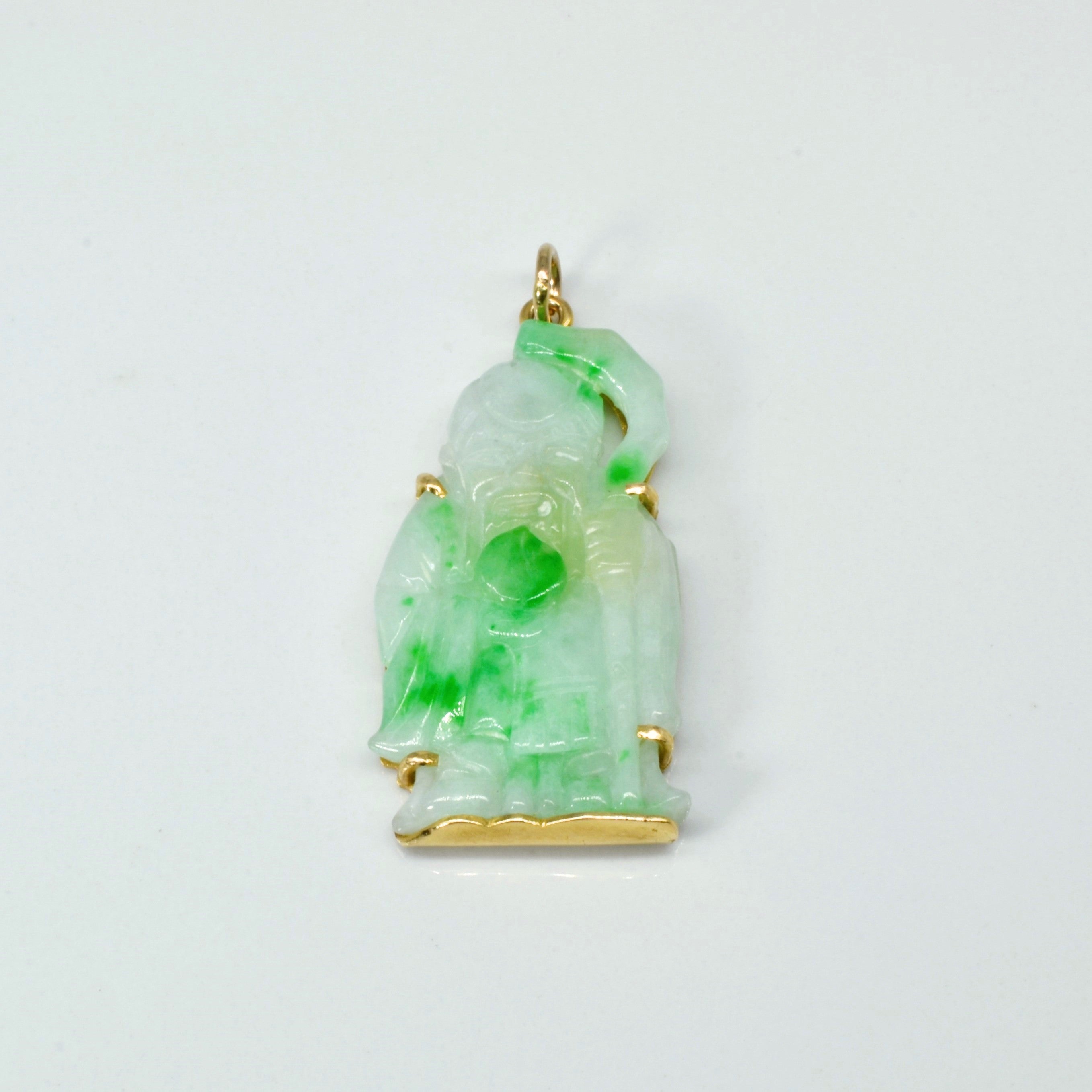 Carved Jadeite Pendant | 20.00ct |