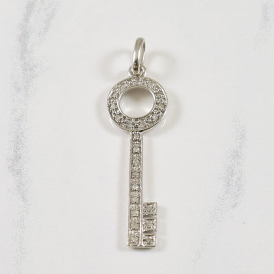 Diamond Key Pendant | 0.08ctw |