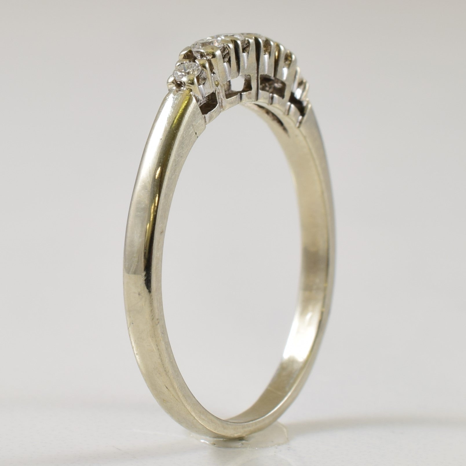 Pave Set Diamond Ring | 0.12ctw | SZ 6.75 |