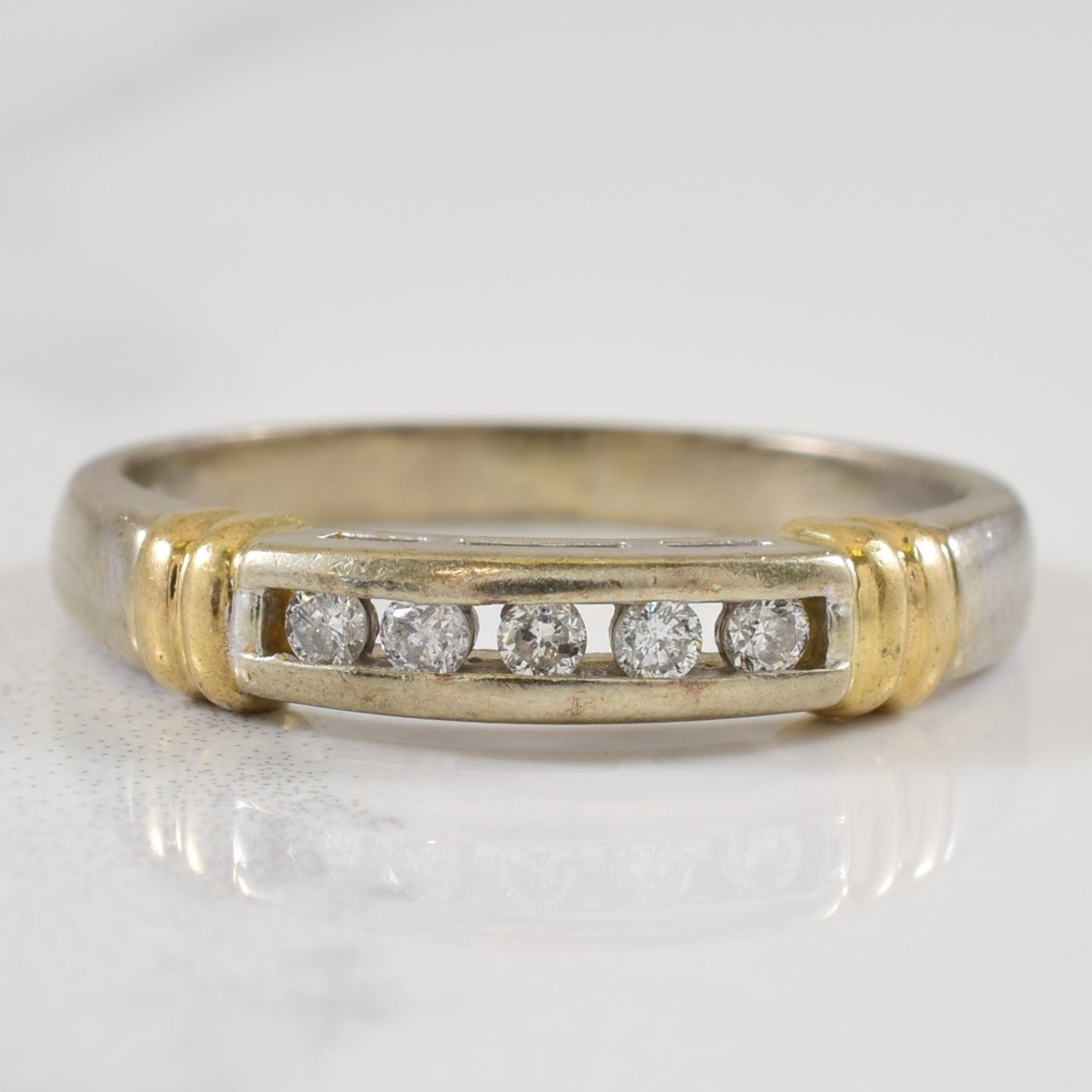 Channel Set Diamond Ring | 0.10ctw | SZ 5.25 |