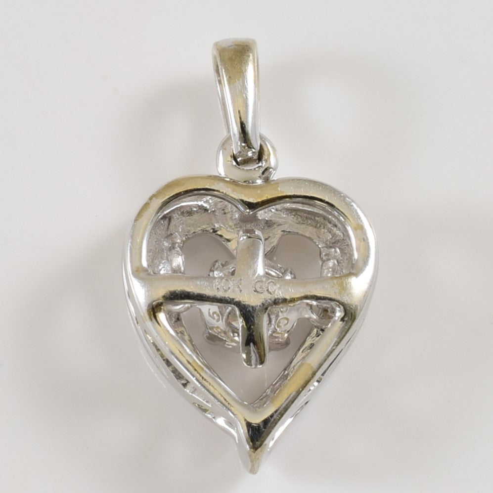 Illusion Set Diamond Heart Pendant | 0.07ct |