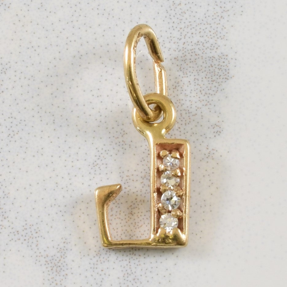 Initial 'L' Diamond Pendant | 0.04ctw |