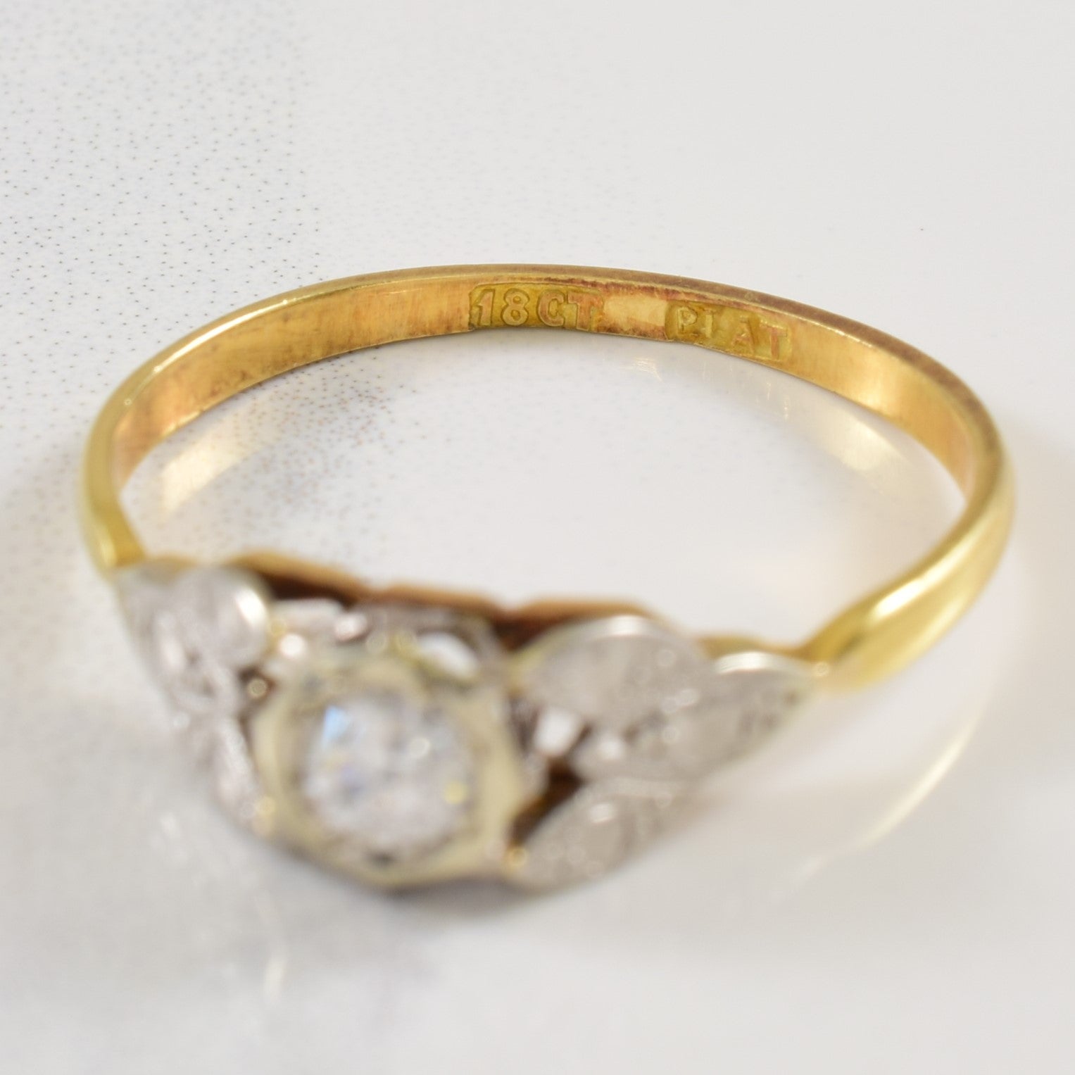 Ornate Solitaire Diamond Ring | 0.15ct | SZ 8.5 |