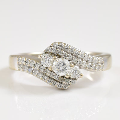 Bypass Diamond Ring | 0.35ctw | SZ 5 |