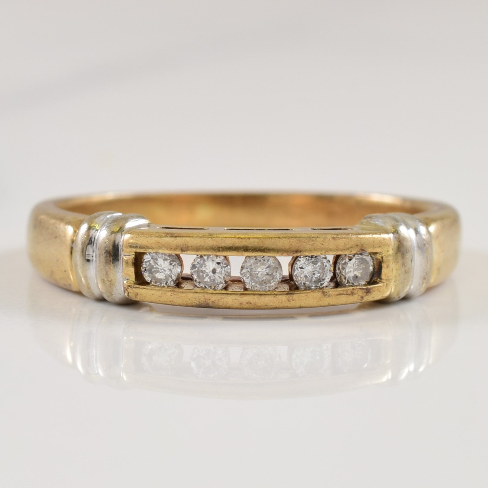 Channel Set Diamond Ring | 0.10ctw | SZ 5.25 |