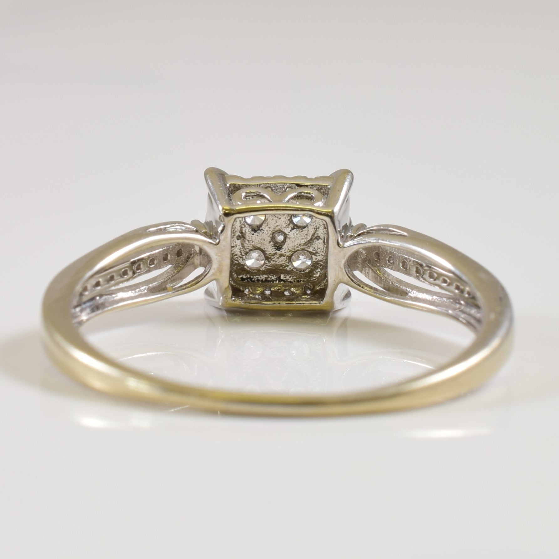 Split Shank Cluster Diamond Ring | 0.32ctw | SZ 8 |