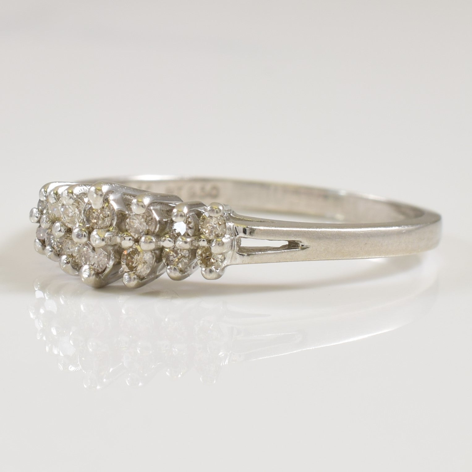 Double Row Diamond Ring | 0.20ctw | SZ 9 |