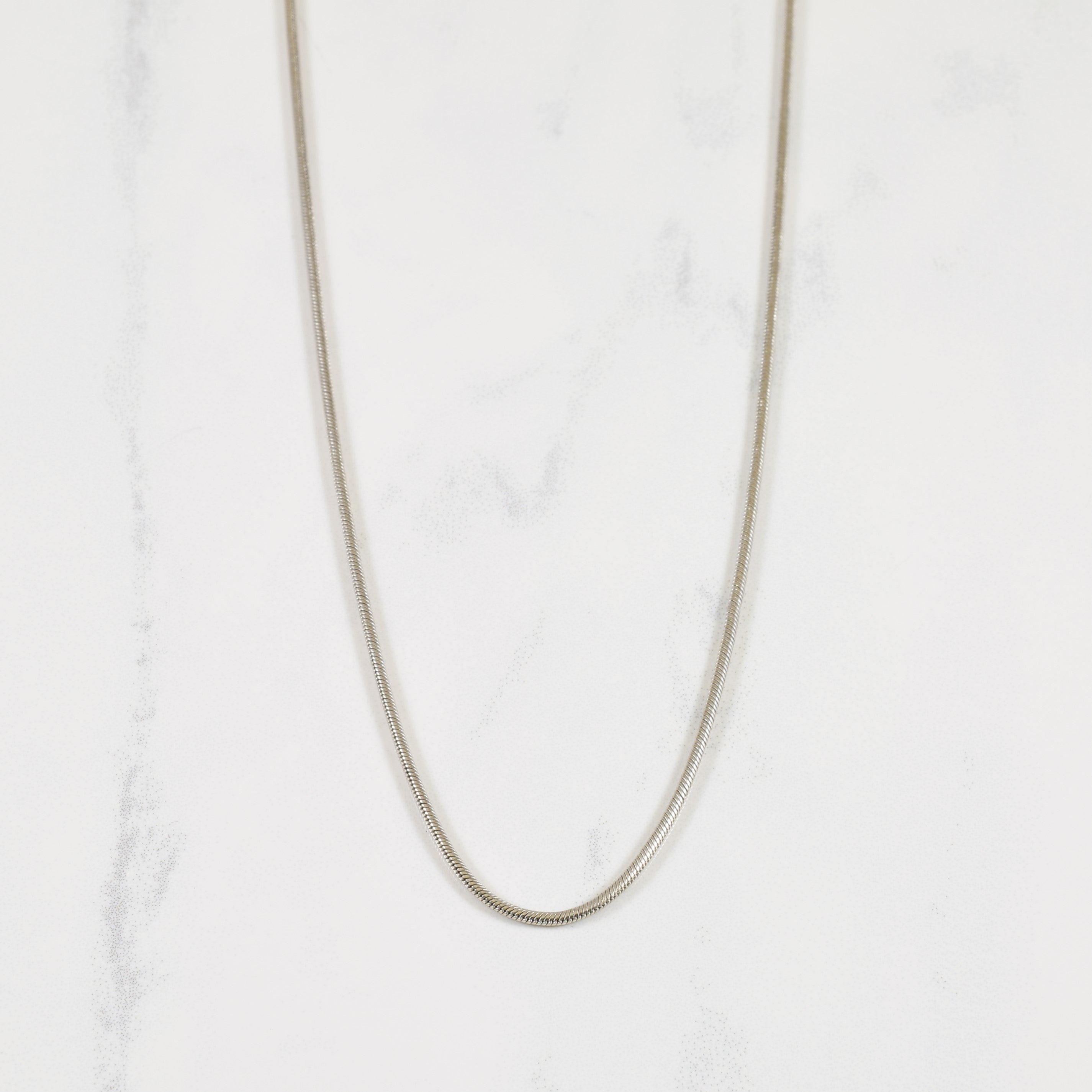 14k White Gold Snake Chain | 17" |