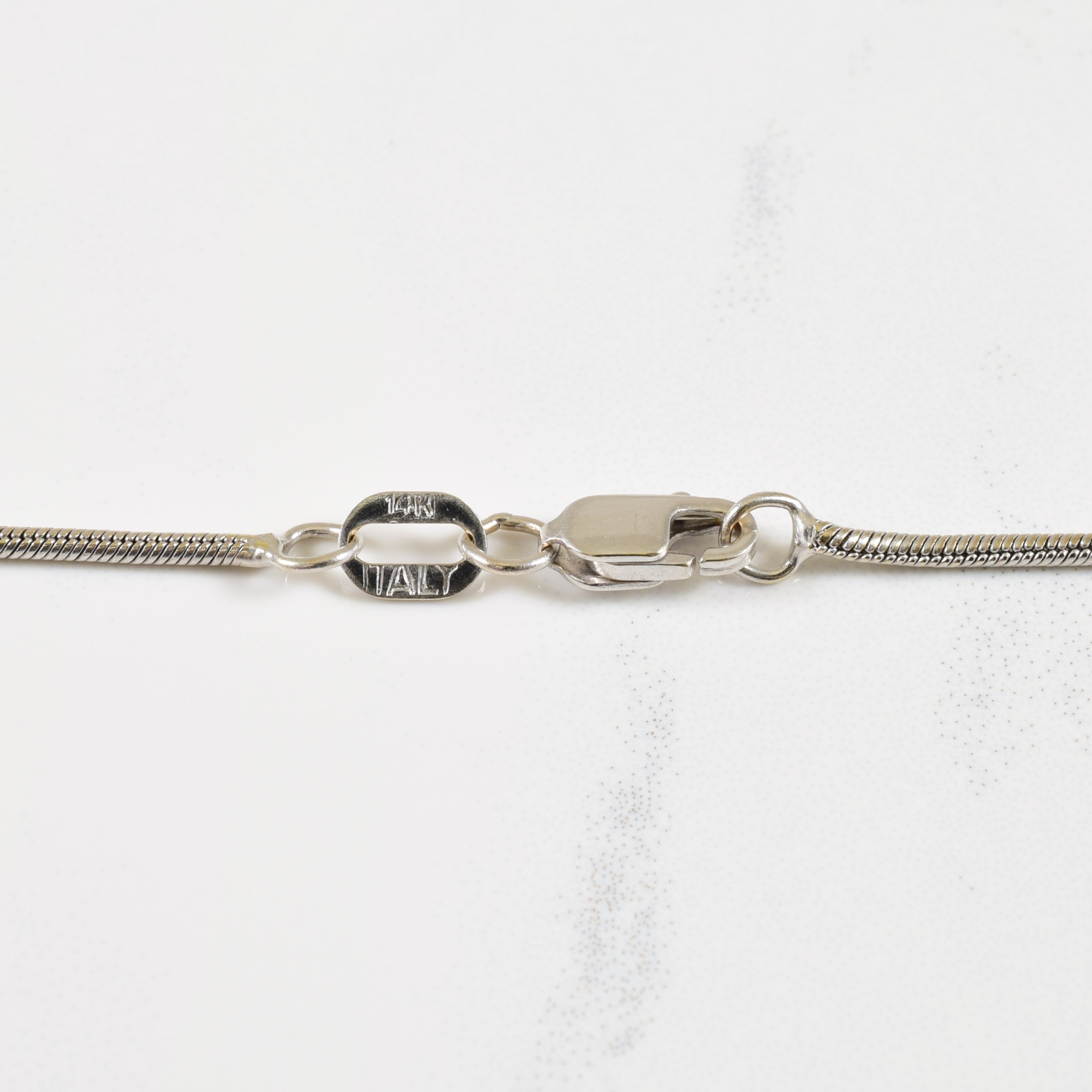 14k White Gold Snake Chain | 17" |