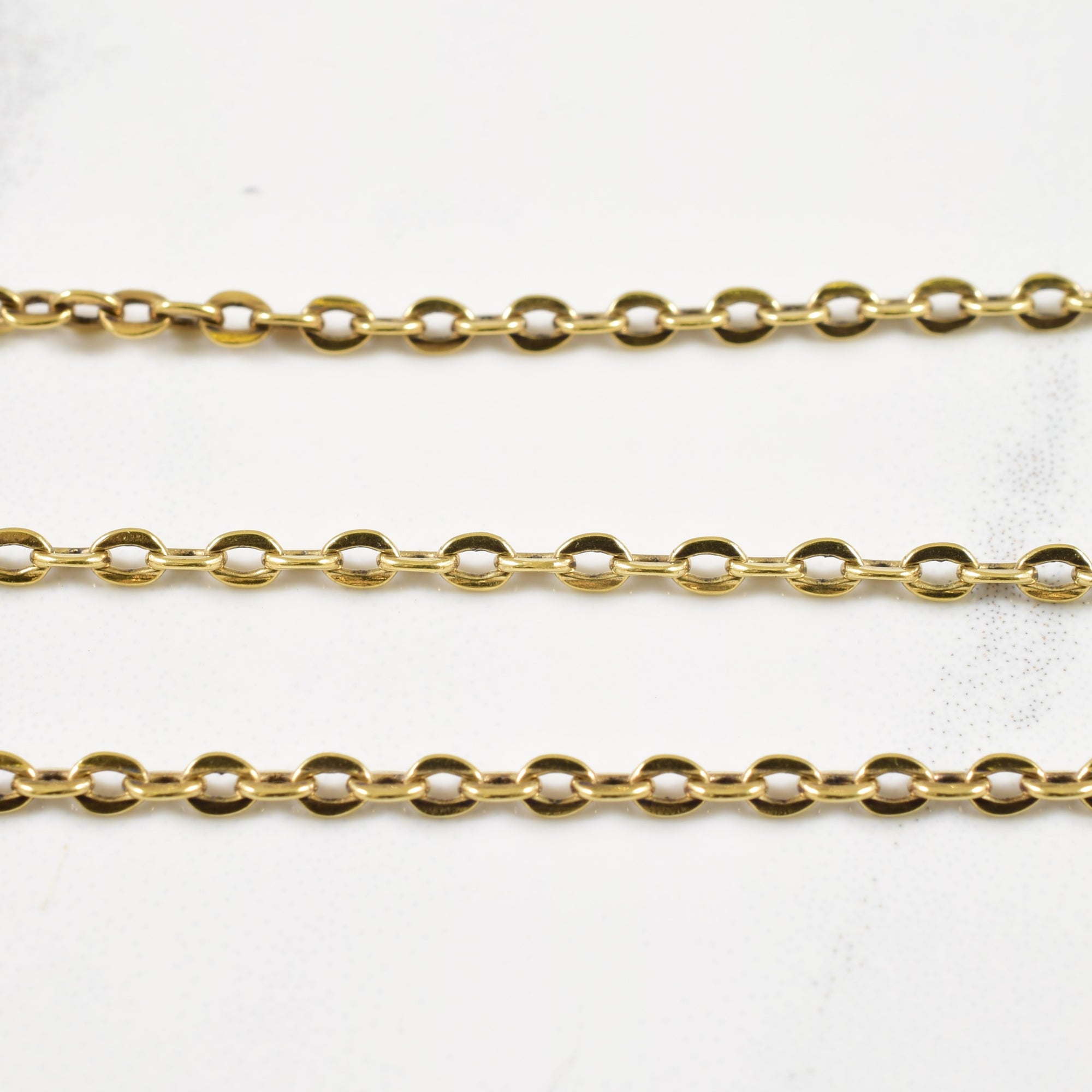 14k Yellow Gold Curb Matinee Chain | 26