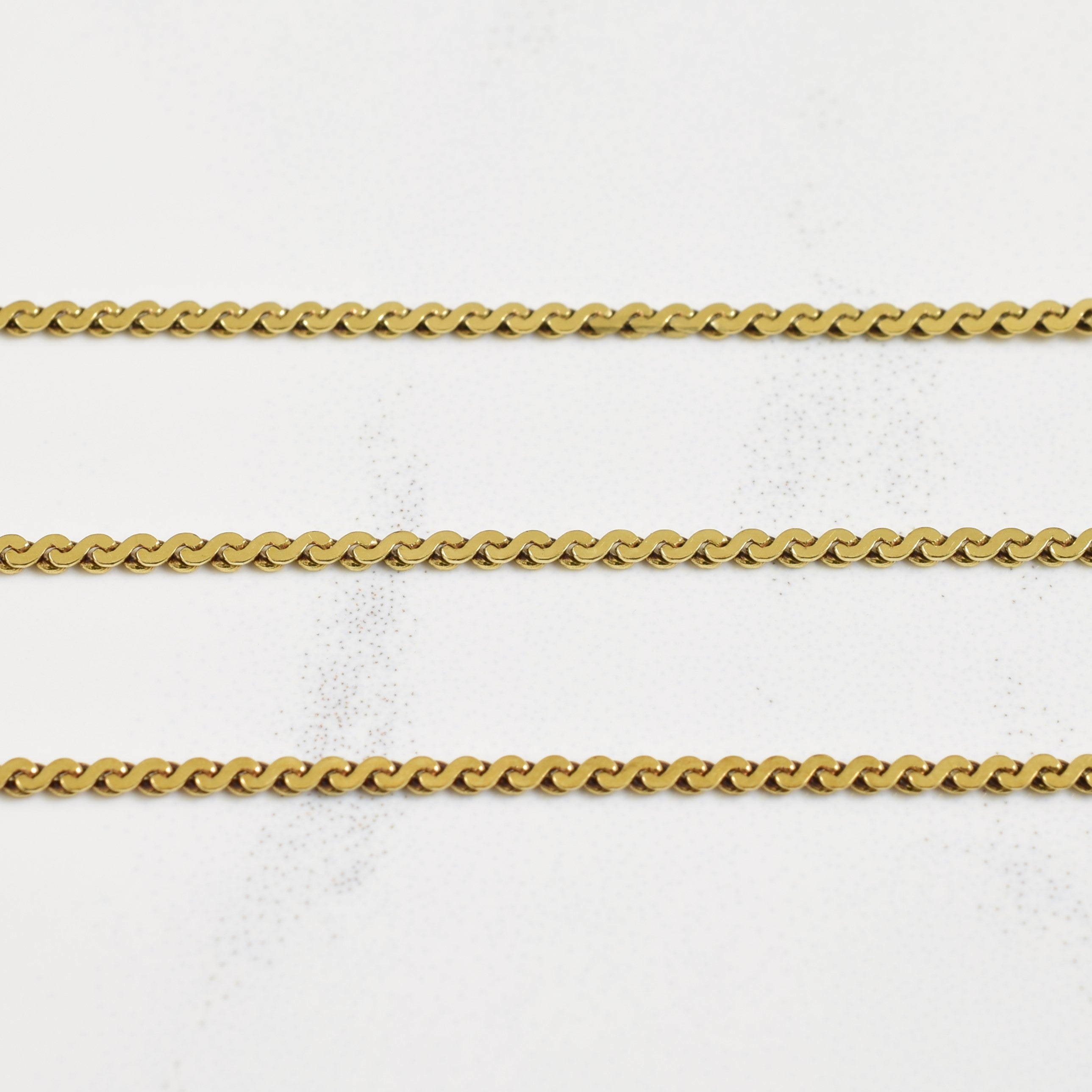 14k Yellow Gold Serpentine Chain | 19" |