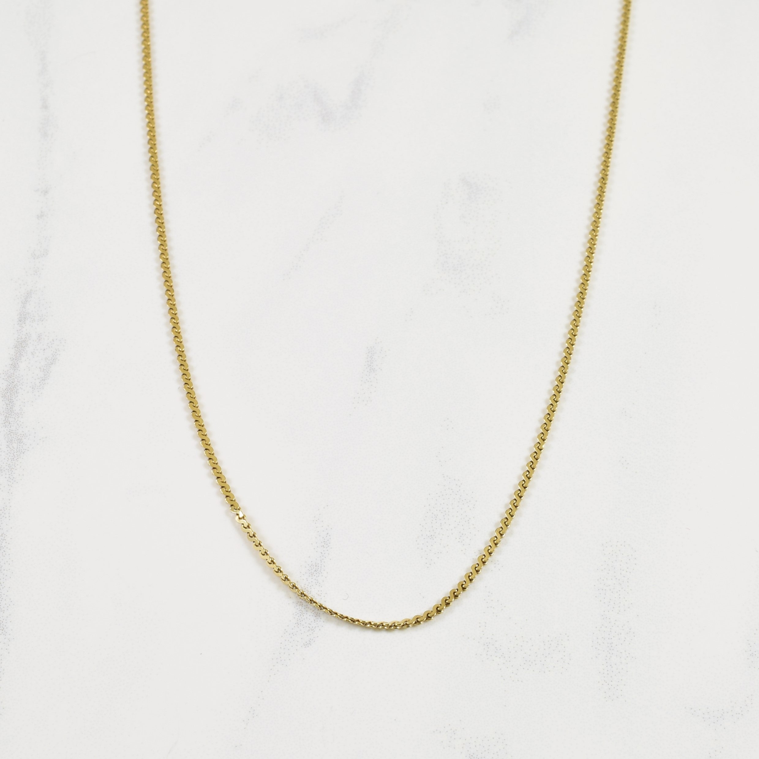 14k Yellow Gold Serpentine Chain | 19" |