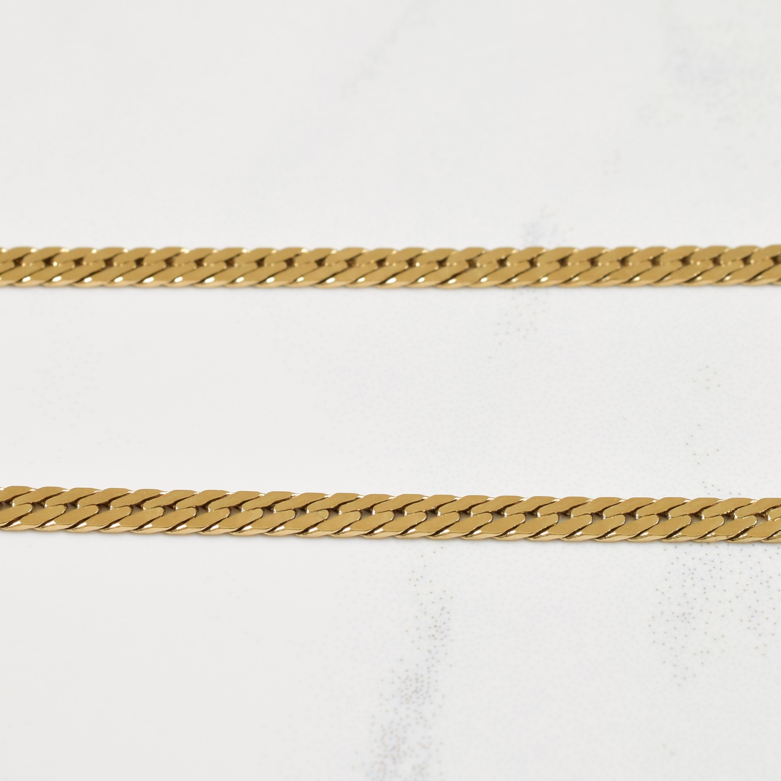 10k Yellow Gold Herringbone Chain | 28" |
