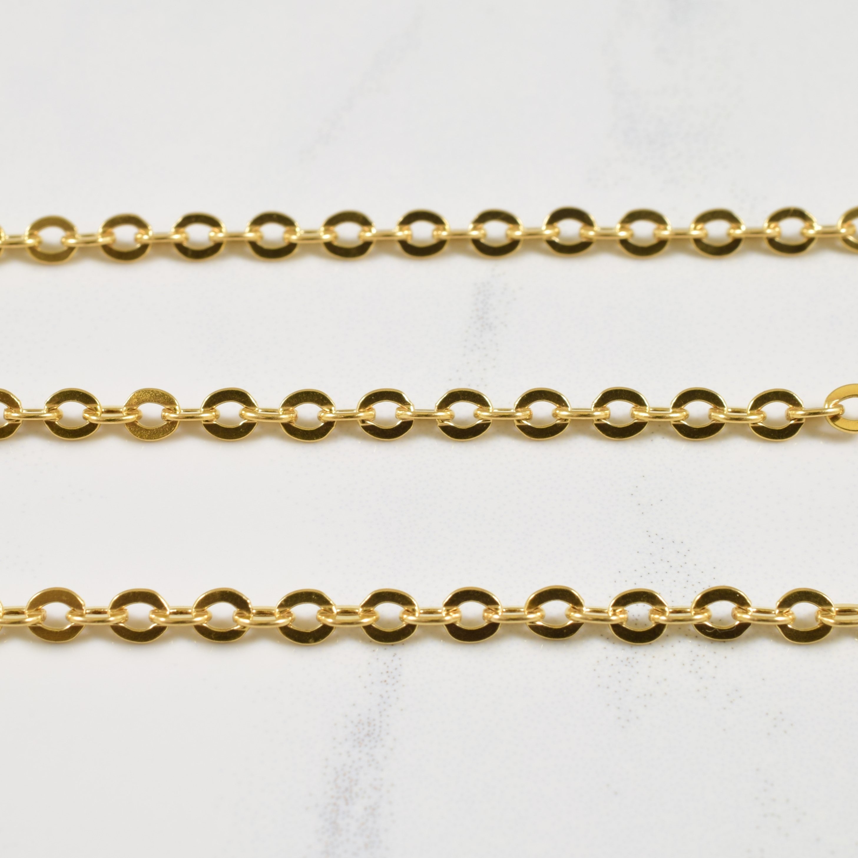 18k Yellow Gold Curb Chain | 24" |