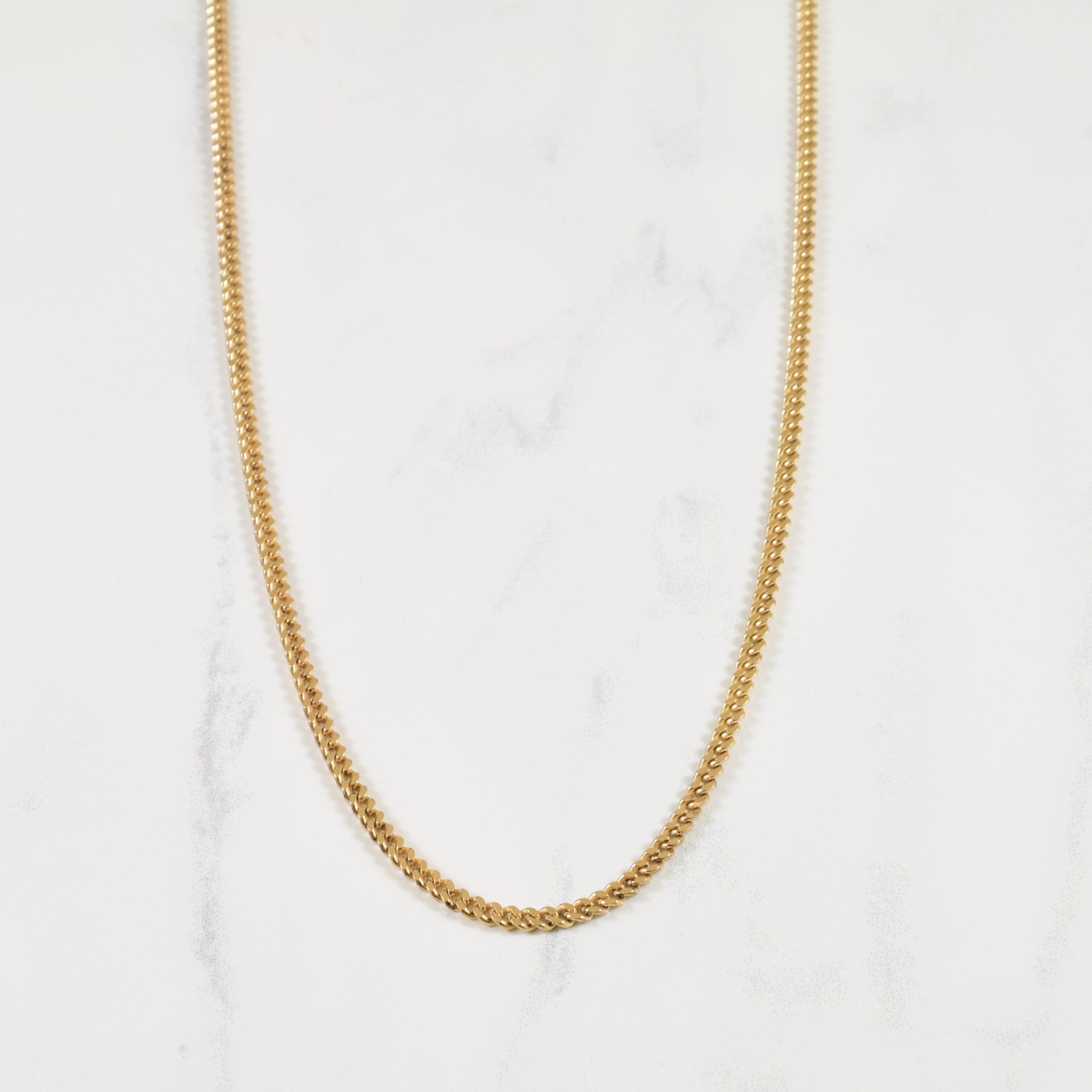 10k Yellow Gold Curb Chain | 20" |