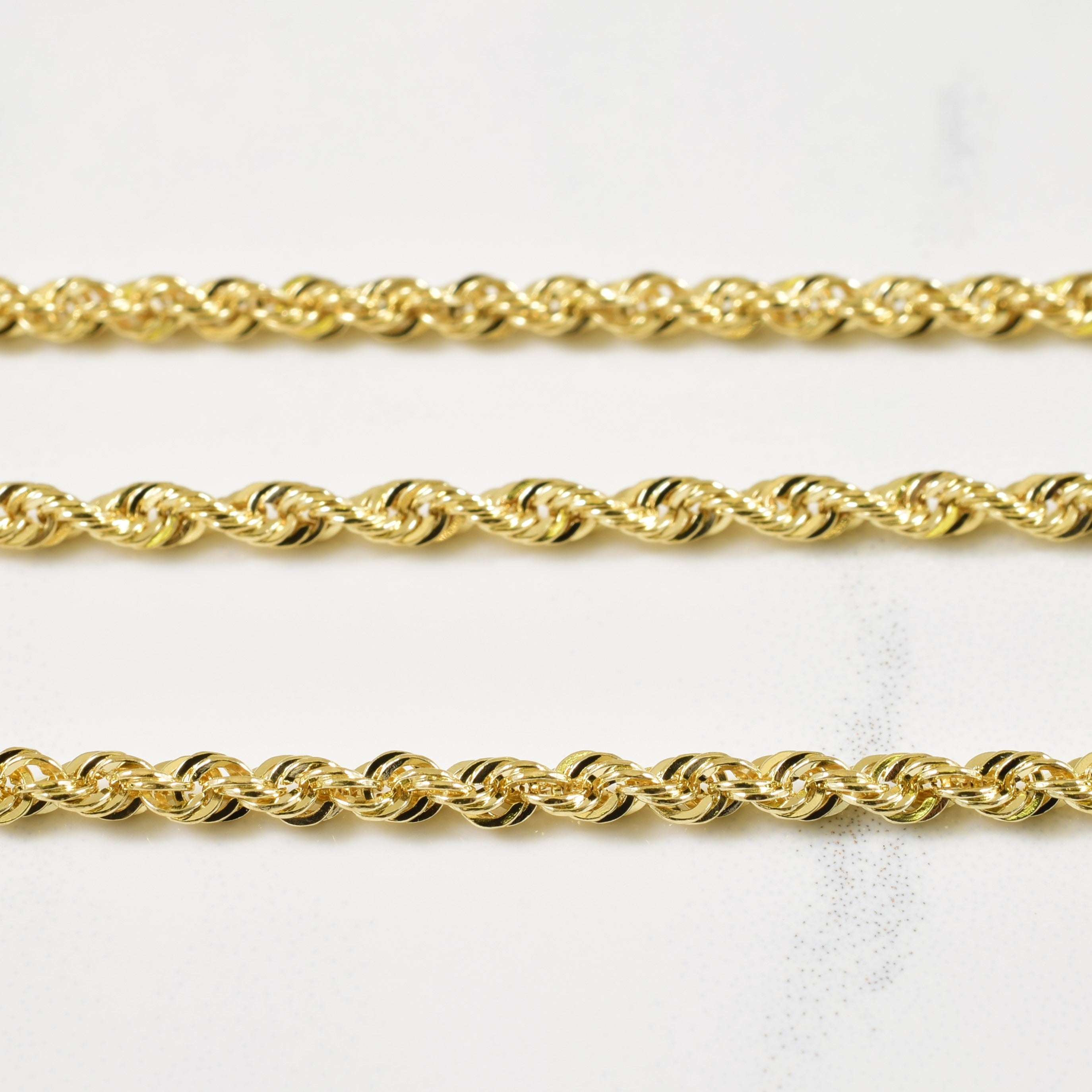 10k Yellow Gold Rope Chain | 24" |