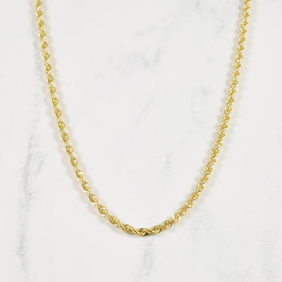 10k Yellow Gold Rope Chain | 24