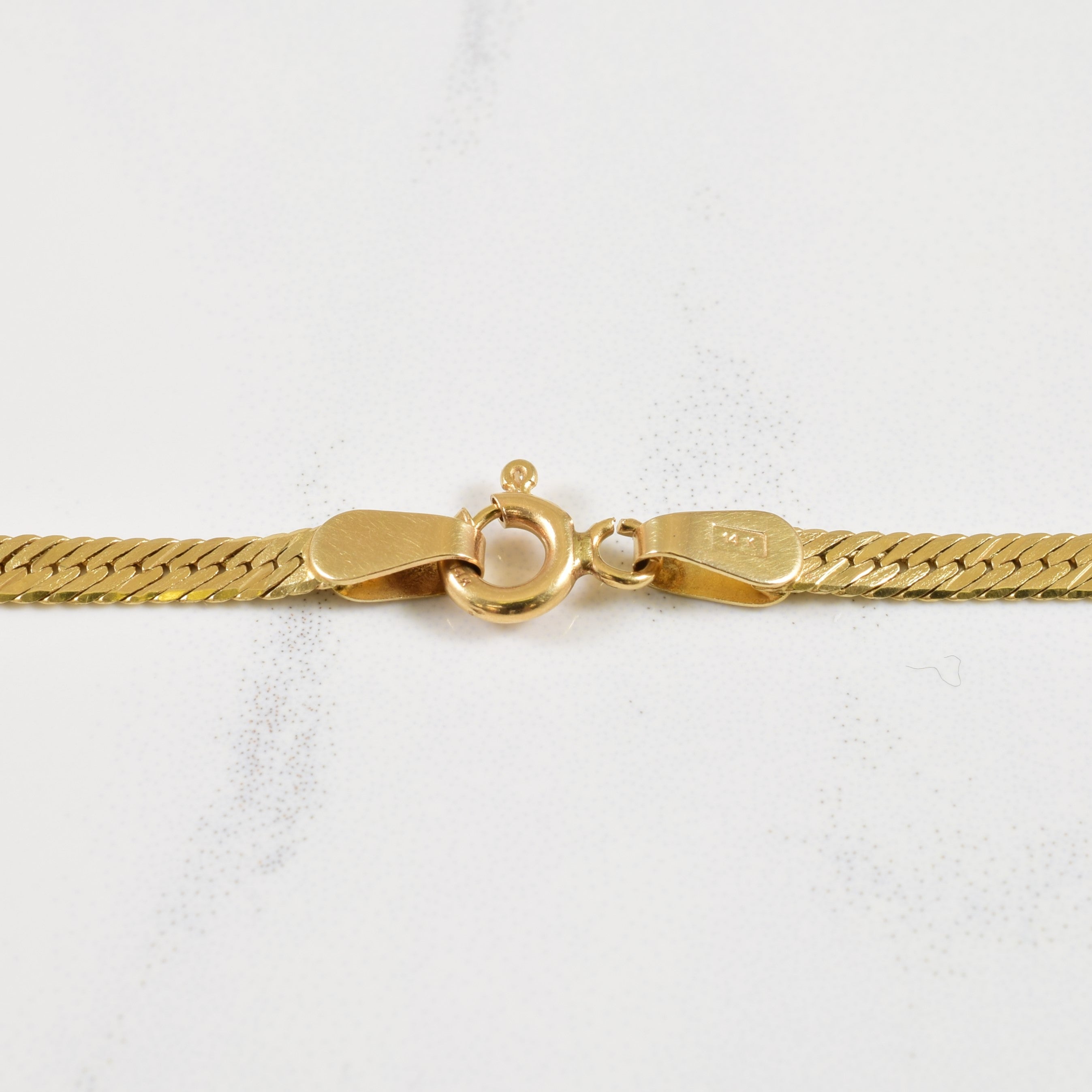 14k Yellow Gold Herringbone Chain | 16" |