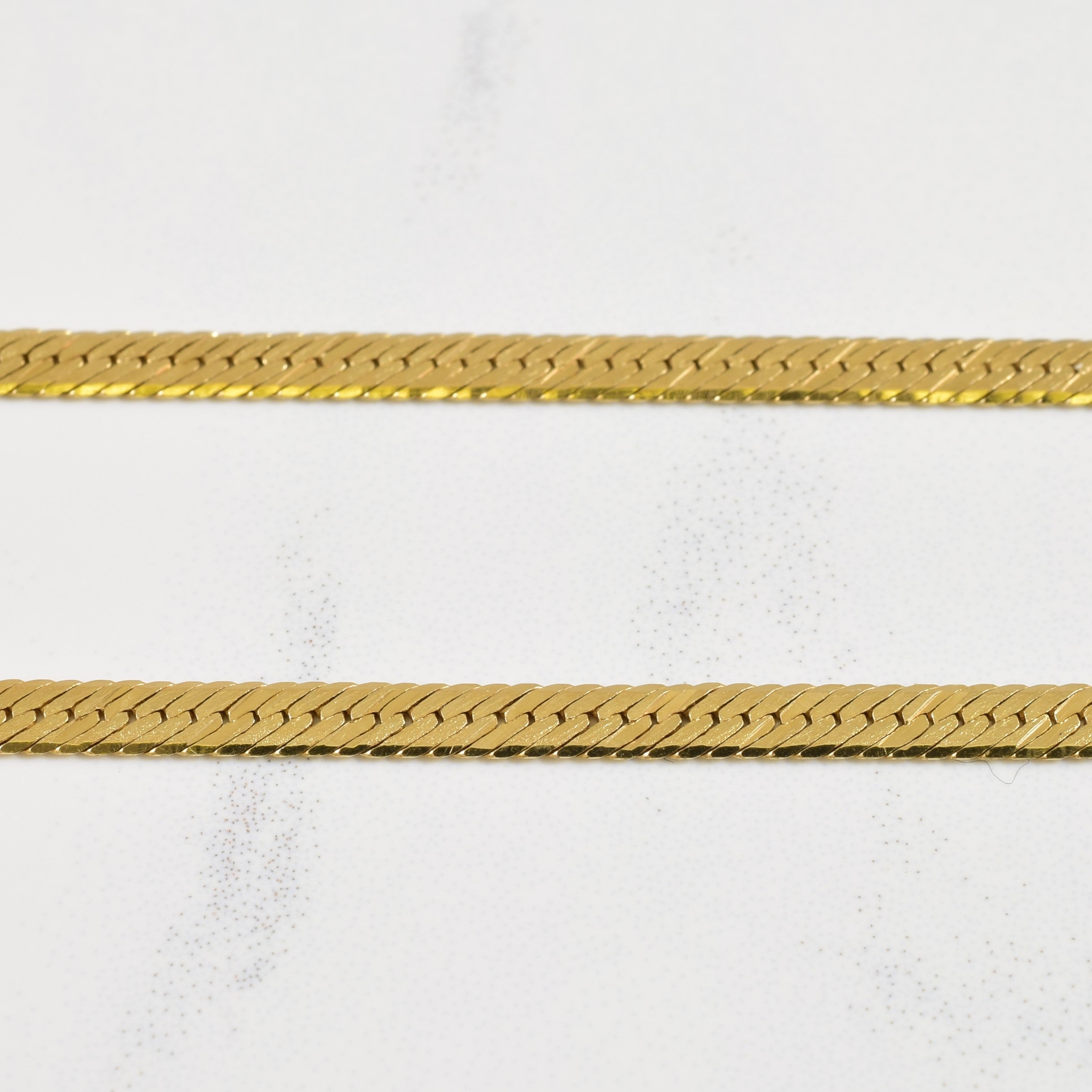 14k Yellow Gold Herringbone Chain | 16" |