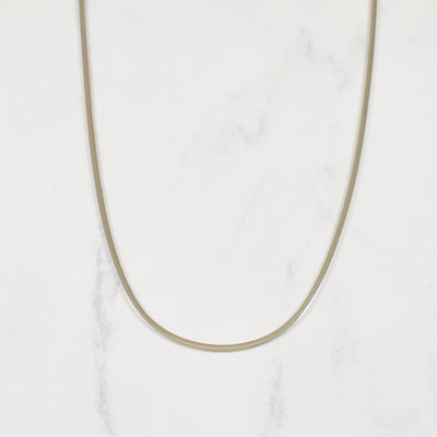14k White Gold Snake Chain | 18