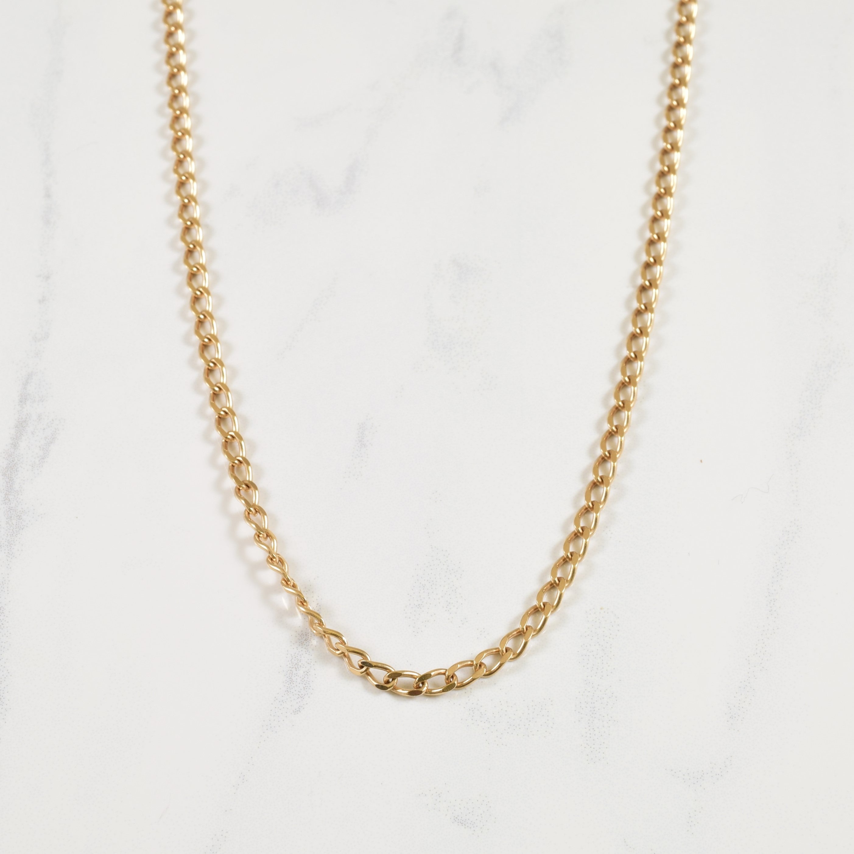 10k Yellow Gold Curb Chain | 23" |