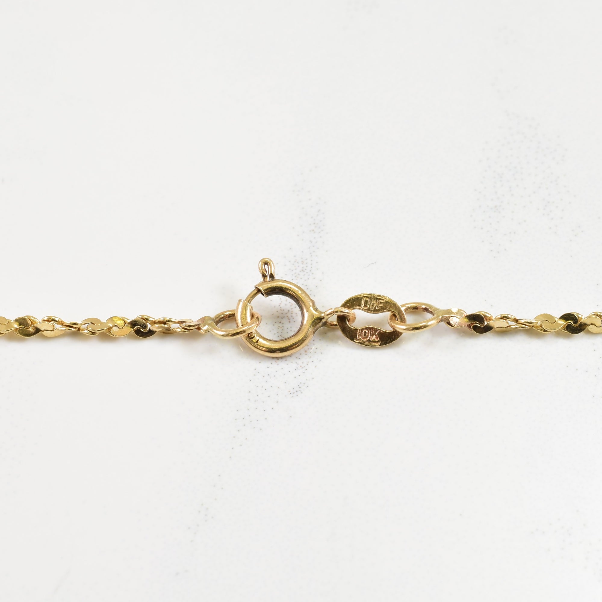 10k Yellow Gold Twisted Serpentine Chain | 24