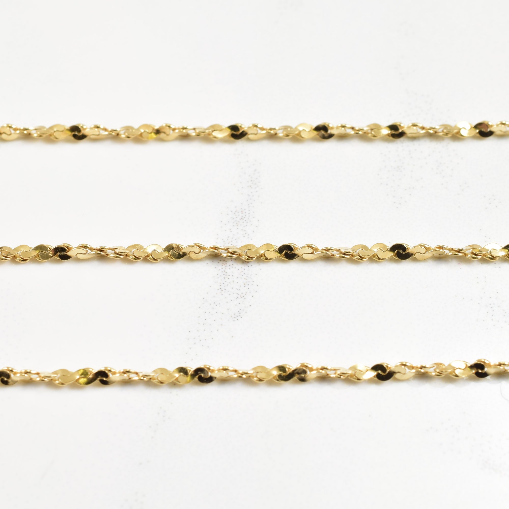 10k Yellow Gold Twisted Serpentine Chain | 24