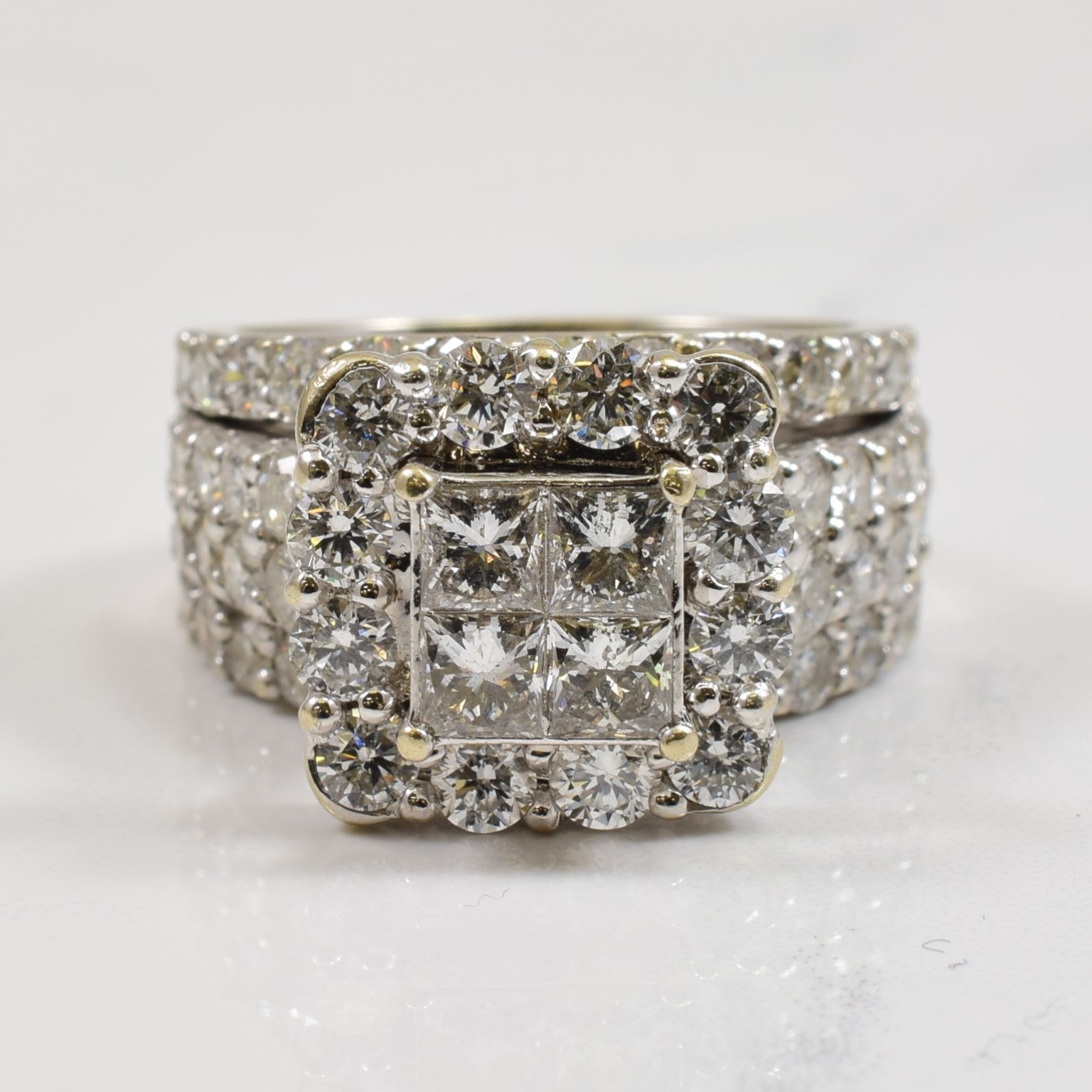 High Set Diamond Cluster Ring | 3.60ctw | SZ 6.75 |