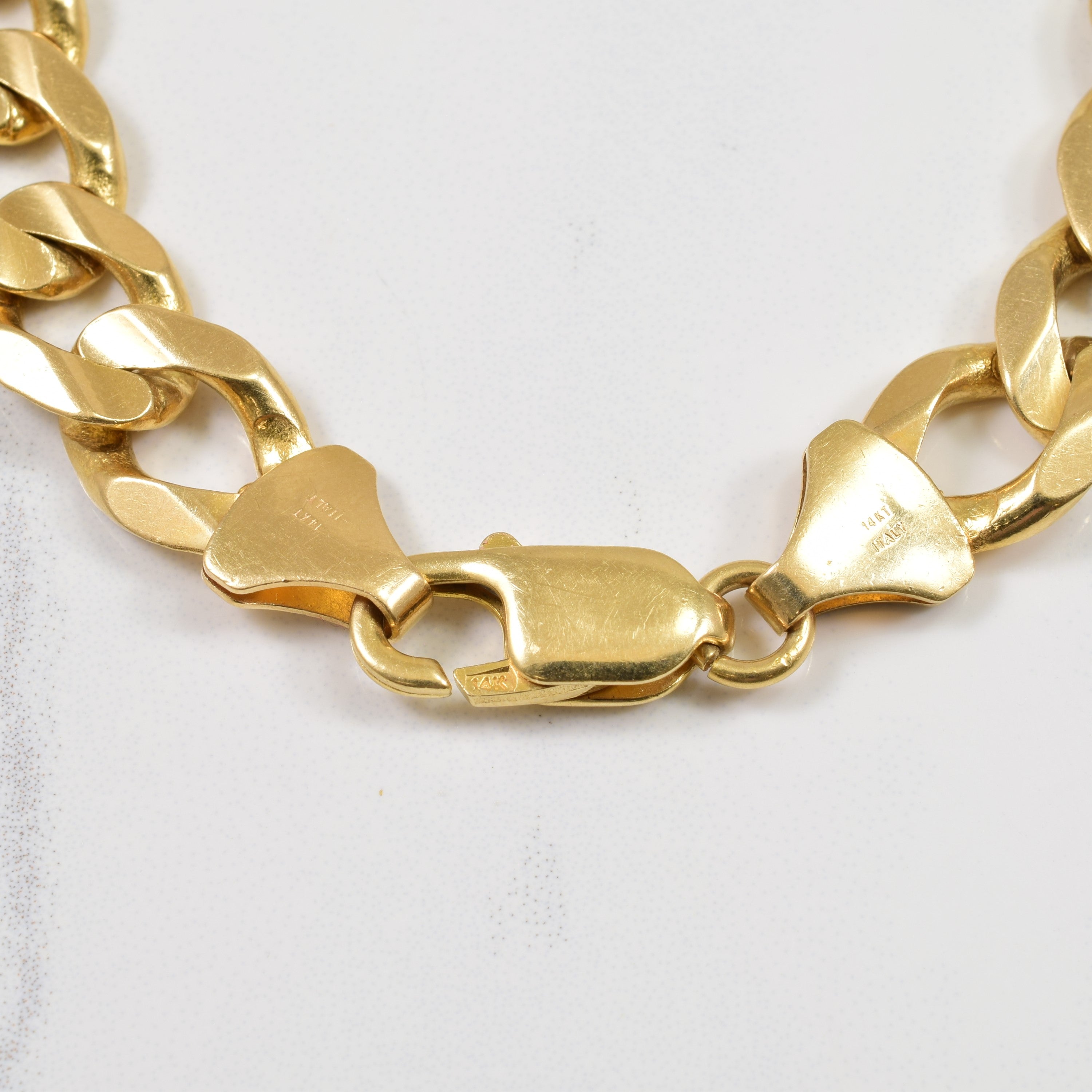 14k Yellow Gold Curb Chain Bracelet | 8.5" |